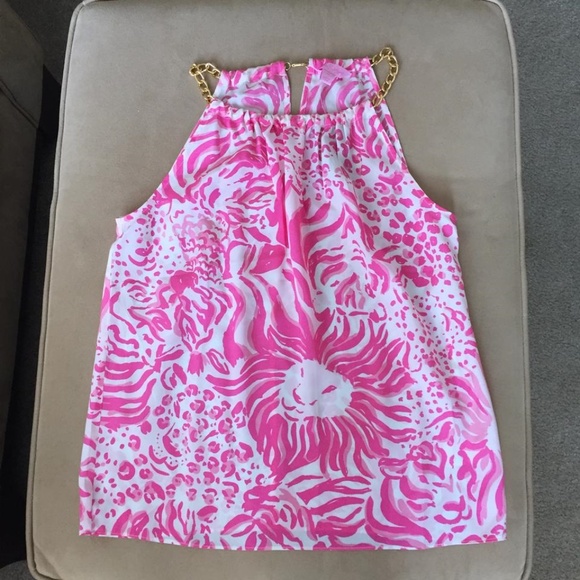 Lilly Pulitzer Women's Pink Top - Picture 2 of 2